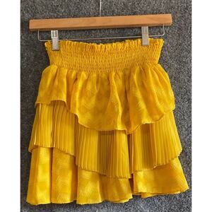 Ramy Brook XS Skirt Mini Ruth Magol Tiered $285 NEW